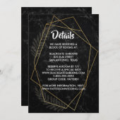 Faux marmer geometrische behuizing kaart (Voorkant / Achterkant)