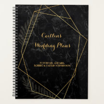 Faux Marmer Geometrische Bruiloft Planner