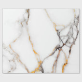 Faux marmer in wit beige en grijs cadeaupapier (Vlak)