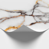 Faux marmer in wit beige en grijs cadeaupapier (Hoek)
