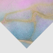 Faux Marmer Marine, Aqua, Roze, Goud Tissuepapier (Detail)