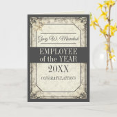 Faux marmer-medewerker van de jaars erkenningskaar kaart (Gele Bloem)