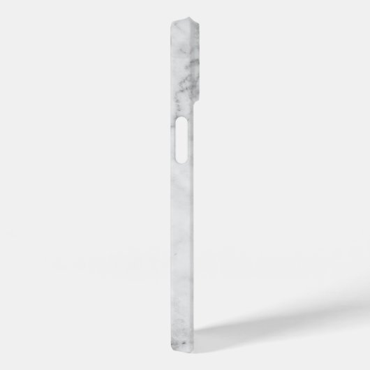 Faux Marmer met Calligrafie Aangepaste grijze naam Case-Mate iPhone Case (Achterkant / Rechts)