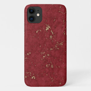 Faux marmer-roebel-rood goud accenten Case-Mate iPhone case