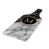 Faux marmeren snijplank gepersonaliseerd monogram (Hoek)