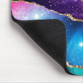 Faux marmering Agate Stone Galaxy Sparkly Shining Muismat (Hoek)