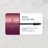 Faux mascara brush makeup Business Card Visitekaartje (Achterkant)