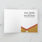 Faux medaille werknemer 15 jaar jubileum kaart (Binnen)