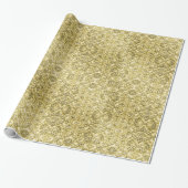  Faux met reliëf metaalgulden Cadeaupapier (Uitgerold)