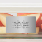 Faux Metaal Monogrammed Waterdichte Kleefstof Labels (Aangebracht)