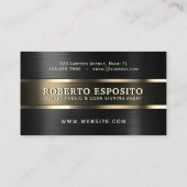 Faux, metaal, textuur goud en metaal visitekaartje (Achterkant)