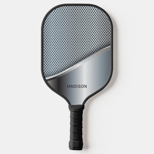 Faux Metal, aangepaste naam Pickleball Paddle (Achterkant)