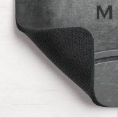 Faux Metal Custom monogram mousepad Muismat (Hoek)