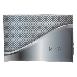 Faux Metal Custom monogram pilcase Kussensloop