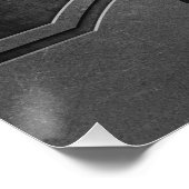 Faux Metal Custom text poster (Hoek)