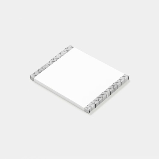 Faux Metal Diamond Plating Achtergrond Afbeelding Post-it® Notes (Schuin)