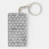 Faux Metal - geborsteld staal Sleutelhanger (achterkant)