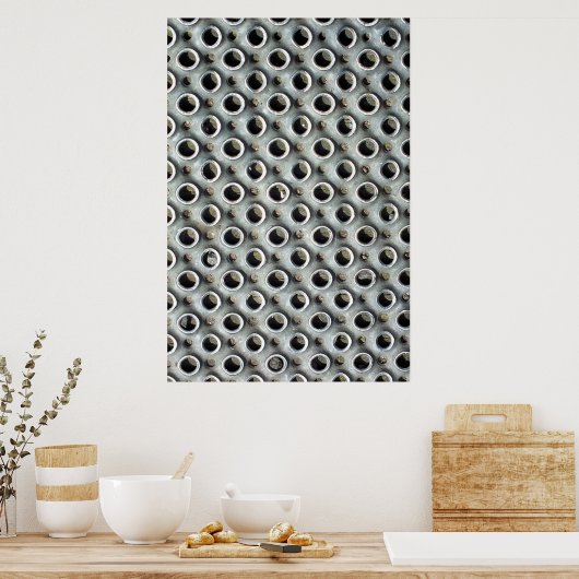 FAUX METAL POSTER (Keuken)