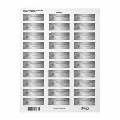 Faux Metal Silver Fleur de Lis Etiket (Full Sheet)