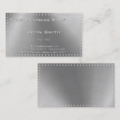 Faux Metal Steel Visitekaartje (Voorkant / Achterkant)