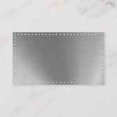 Faux Metal Steel Visitekaartje (Achterkant)