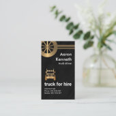 Faux Metal Tire Undertranets Granite Grunge Truck Visitekaartje (Staand voorkant)