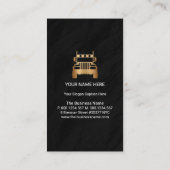 Faux Metal Tire Undertranets Granite Grunge Truck Visitekaartje (Achterkant)