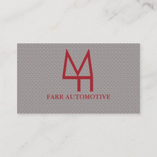 Faux Metal Visitekaartje (Achterkant)