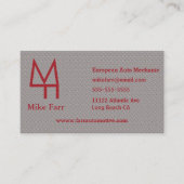 Faux Metal Visitekaartje (Voorkant)