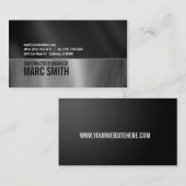 Faux, metalen Visitekaartje 2, met binnenzijde (Voorkant / Achterkant)