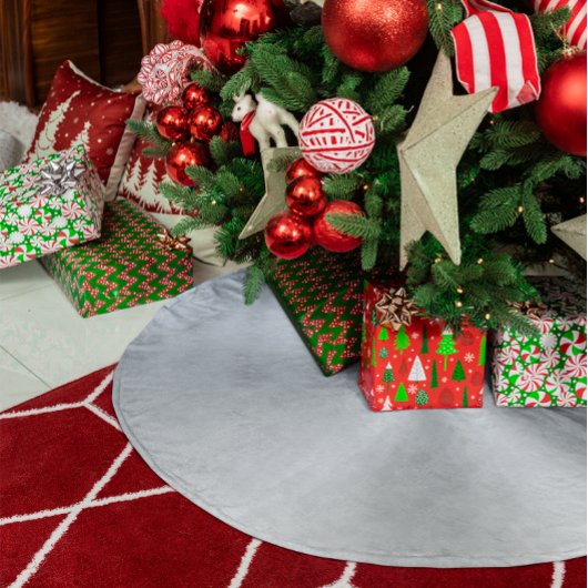 Faux metalen zilver gradiënt kerstboom rok