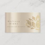 Faux metallic effect huidverzorging en esthetiek visitekaartje (Voorkant)