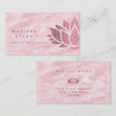 faux metallic effect visitekaartje (Voorkant / Achterkant)