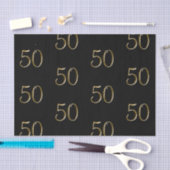 Faux Metallic Gold 50  | 50e verjaardag Tissuepapier (Craft)