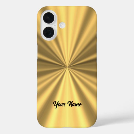 Faux metallic gold Case-Mate iPhone case (Achterkant)