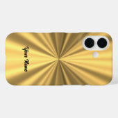Faux metallic gold Case-Mate iPhone case (Achterkant (horizontaal))
