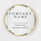 Faux Metallic Gold en gekleurde glitter Labels (Design 1)