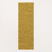 Faux Metallic Gold Glitter Artsy Abstract Naam toe Yogamat (Achterkant)