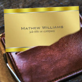 Faux Metallic Gold QR Code Minimalist Visitekaartje