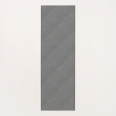 Faux Metallic Gray Textured Diagonal Art Add Name Yogamat (Achterkant)