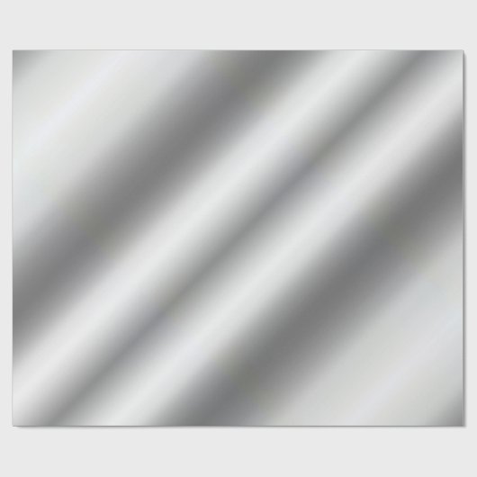 Faux Metallic Silver Gifting Sjabloon  Cadeaupapier (Vlak)