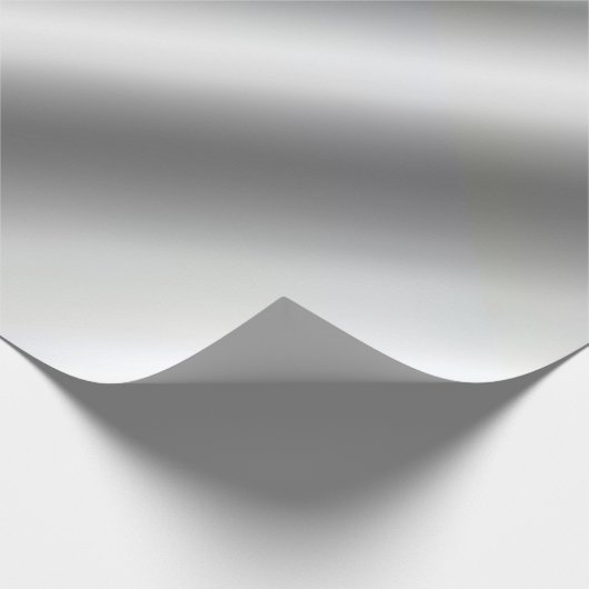 Faux Metallic Silver Gifting Sjabloon Cadeaupapier (Hoek)