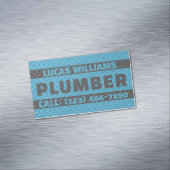 Faux metallic texture surface handyman  magnetisch visitekaartje (Voorbeeld)