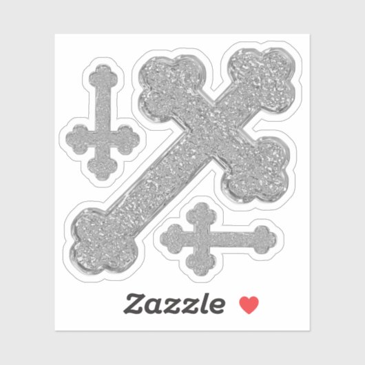 Faux Metallic Zilver Vinyl Contour Sticker (Vel)