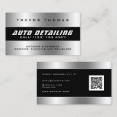 Faux metallisch lijst visitekaartje (Voorkant / Achterkant)