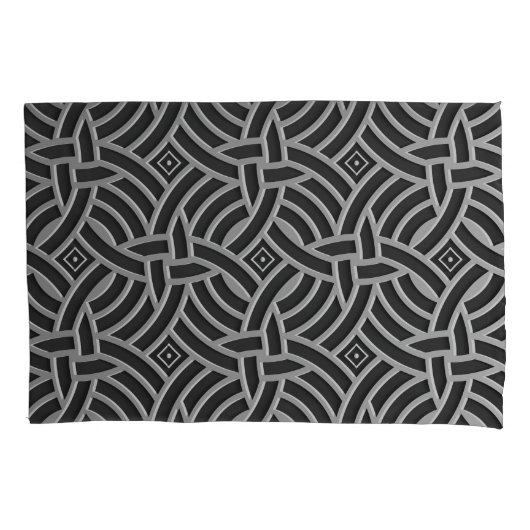 Faux metallisch patroonloodje kussensloop (Voorkant)