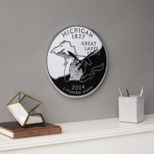 Faux Michigan State Quarter Clock Grote Klok