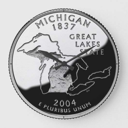 Faux Michigan State Quarter Clock Grote Klok (Voorkant)