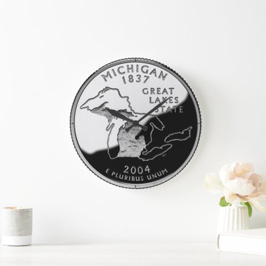 Faux Michigan State Quarter Clock Grote Klok (Huis)