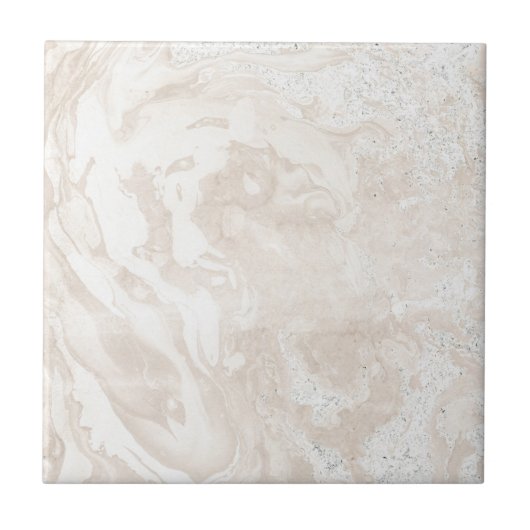 Faux Modern Roze en Wit Marmeren Tegel Tegeltje (Voorkant)